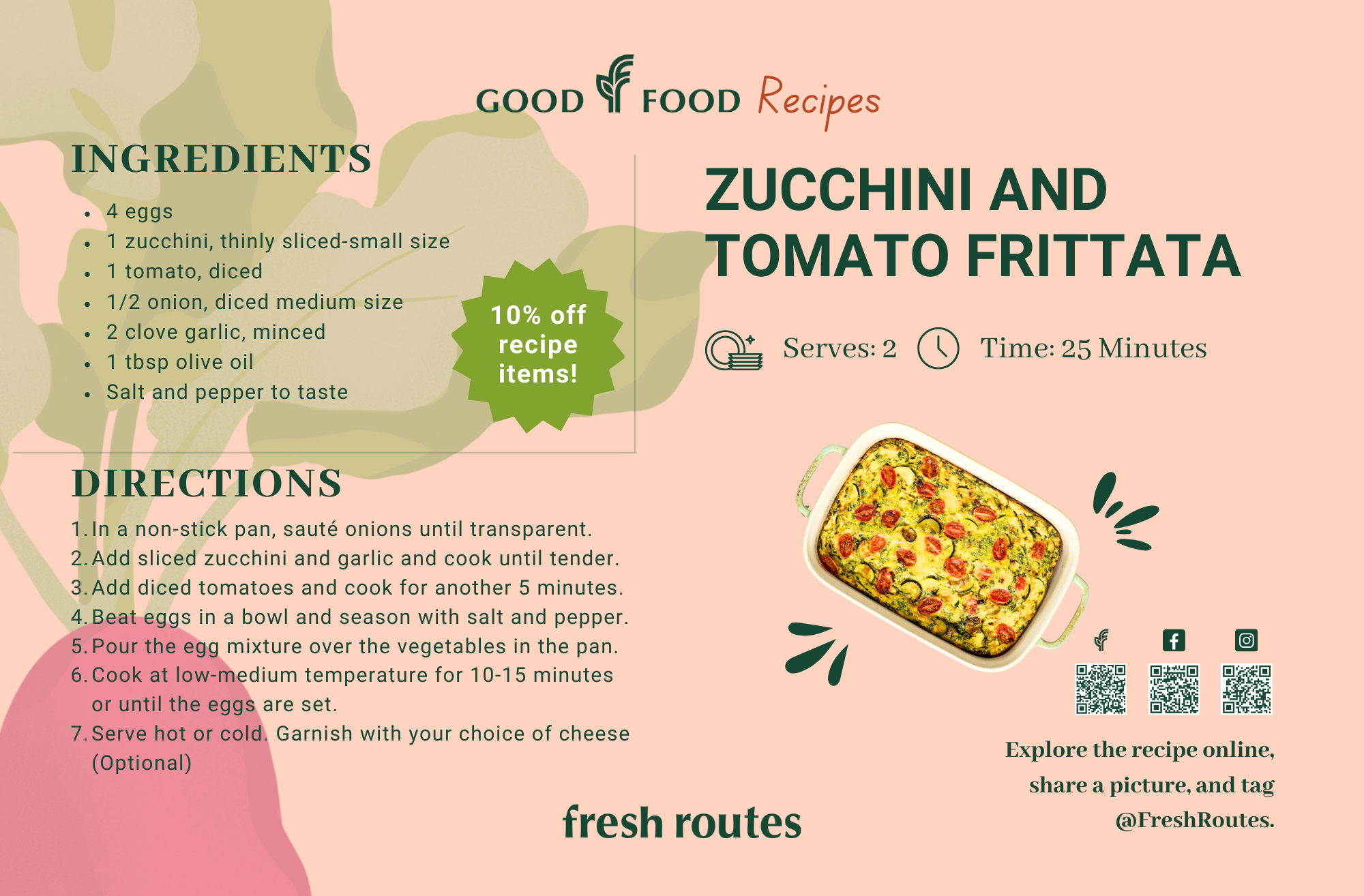 Zucchini and Tomato Frittata